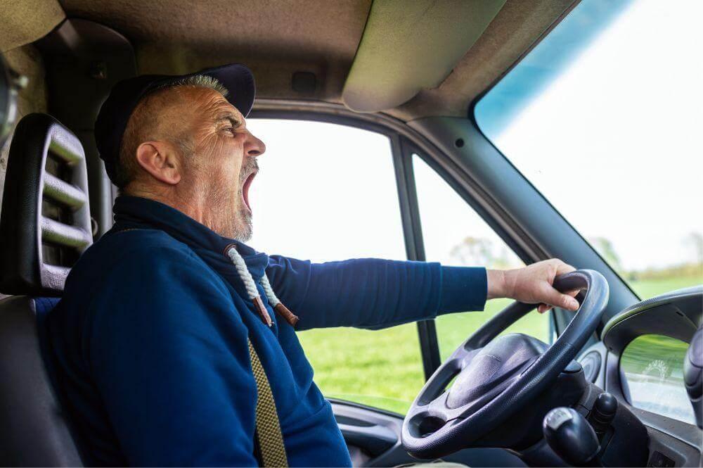 Man sitting in the driver